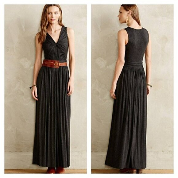 Bailey 44 Dresses & Skirts - Bailey 44 Anthropologie Knit Maxi Dress Charcoal Grey Size L